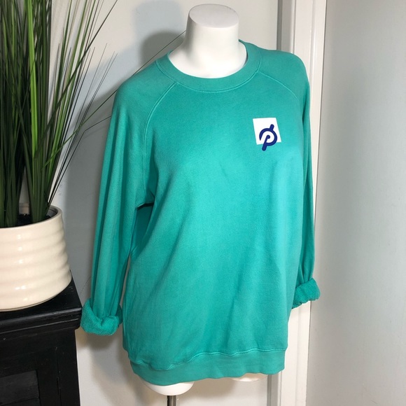 Unisex Peloton Aqua Logo Pullover Sweatshirt New - Picture 2 of 11